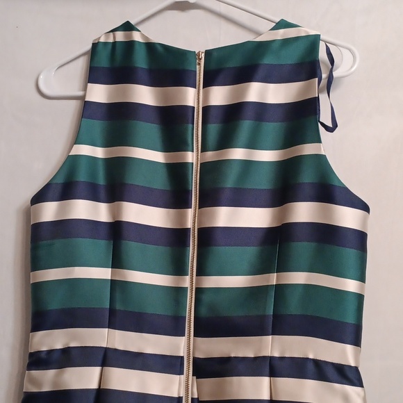 Eliza J Green and Blue Fit and Flare Mini Dress Size 10 - Picture 7 of 8